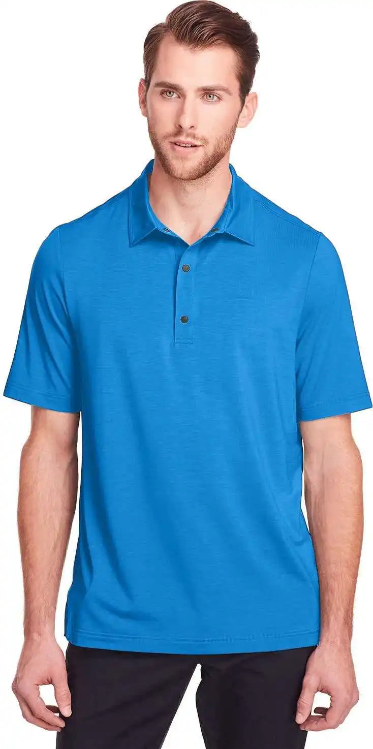 North End Ne100 Men’s Jaq Snap-up Stretch Performance Polo - Lt Nautical Blue