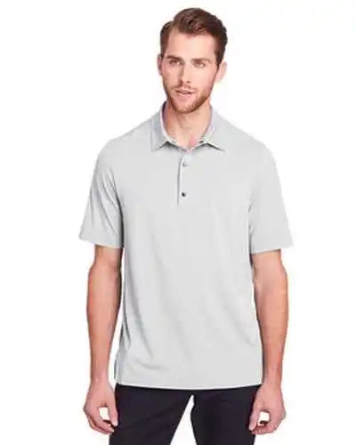 North End Ne100 Men’s Jaq Snap Up Stretch Performance Polo Platinum