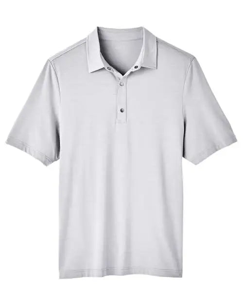 North End Ne100 Men’s Jaq Snap-up Stretch Performance Polo - Platinum