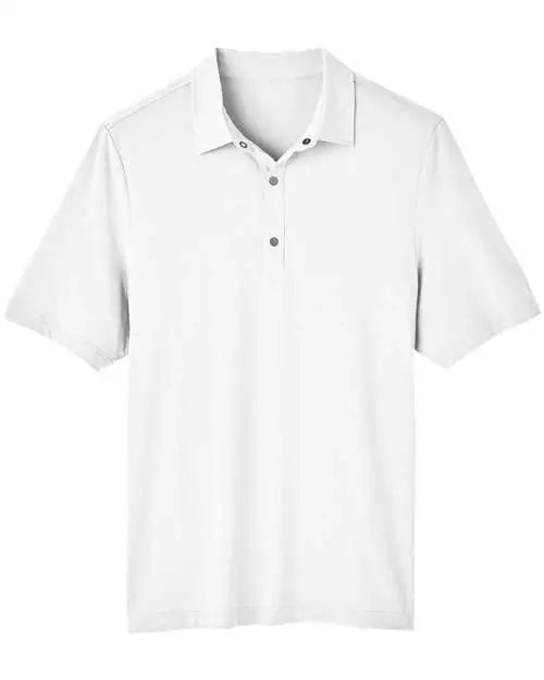 North End Ne100 Men’s Jaq Snap-up Stretch Performance Polo - White