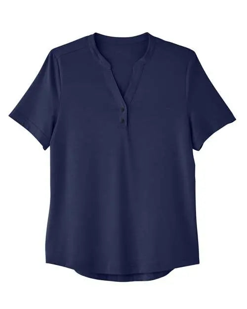 North End Ne100w Women’s Jaq Snap-up Stretch Performance Polo - Classic Navy