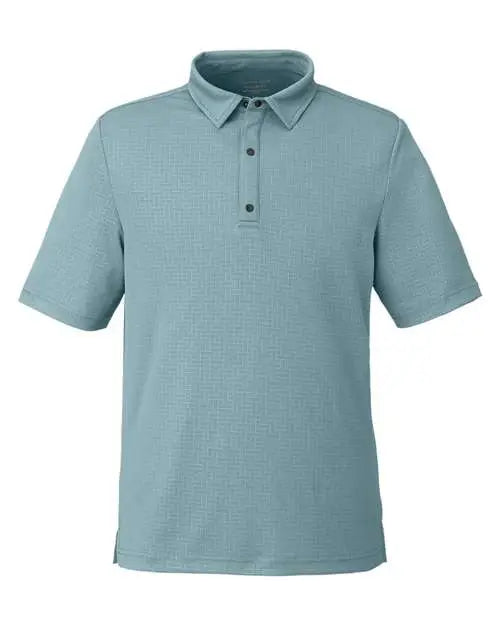 North End Ne102 Men’s Replay Recycled Pique Polo - Opal Blue