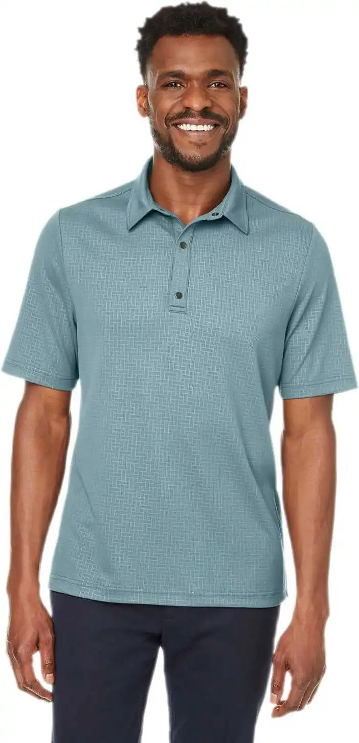North End Ne102 Men’s Replay Recycled Polo Opal Blue / Adult 2xl