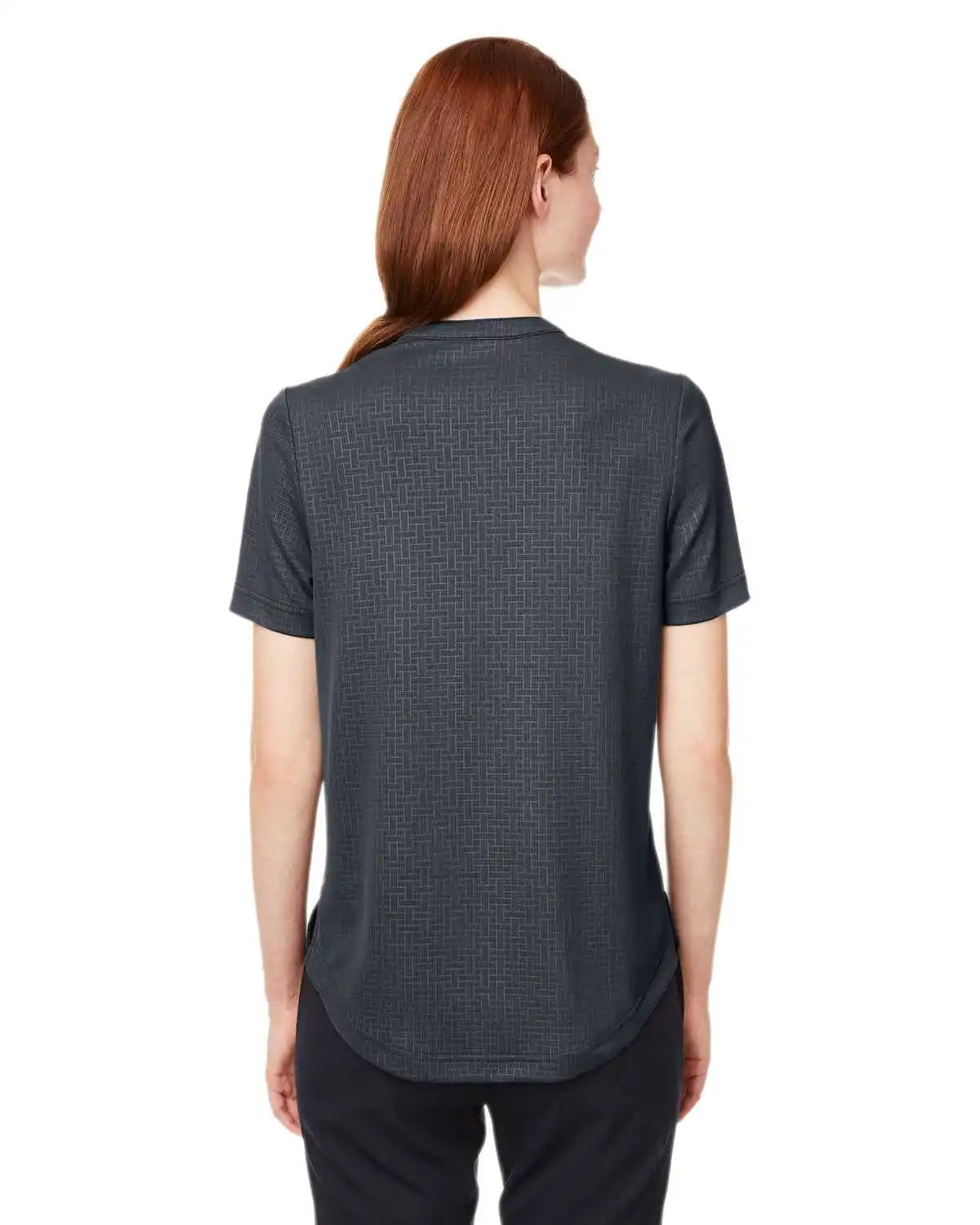North End Ne102w Ladies’ Replay Recycled Polo - Carbon - Dark Gray / Ladies l