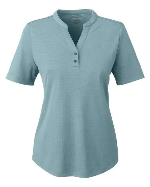 North End Ne102w Women’s Replay Recycled Polo - Opal Blue