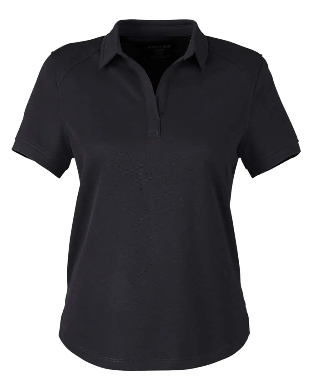 North End Ne112w Women’s Express Tech Performance Polo - Black - Ladies Xs