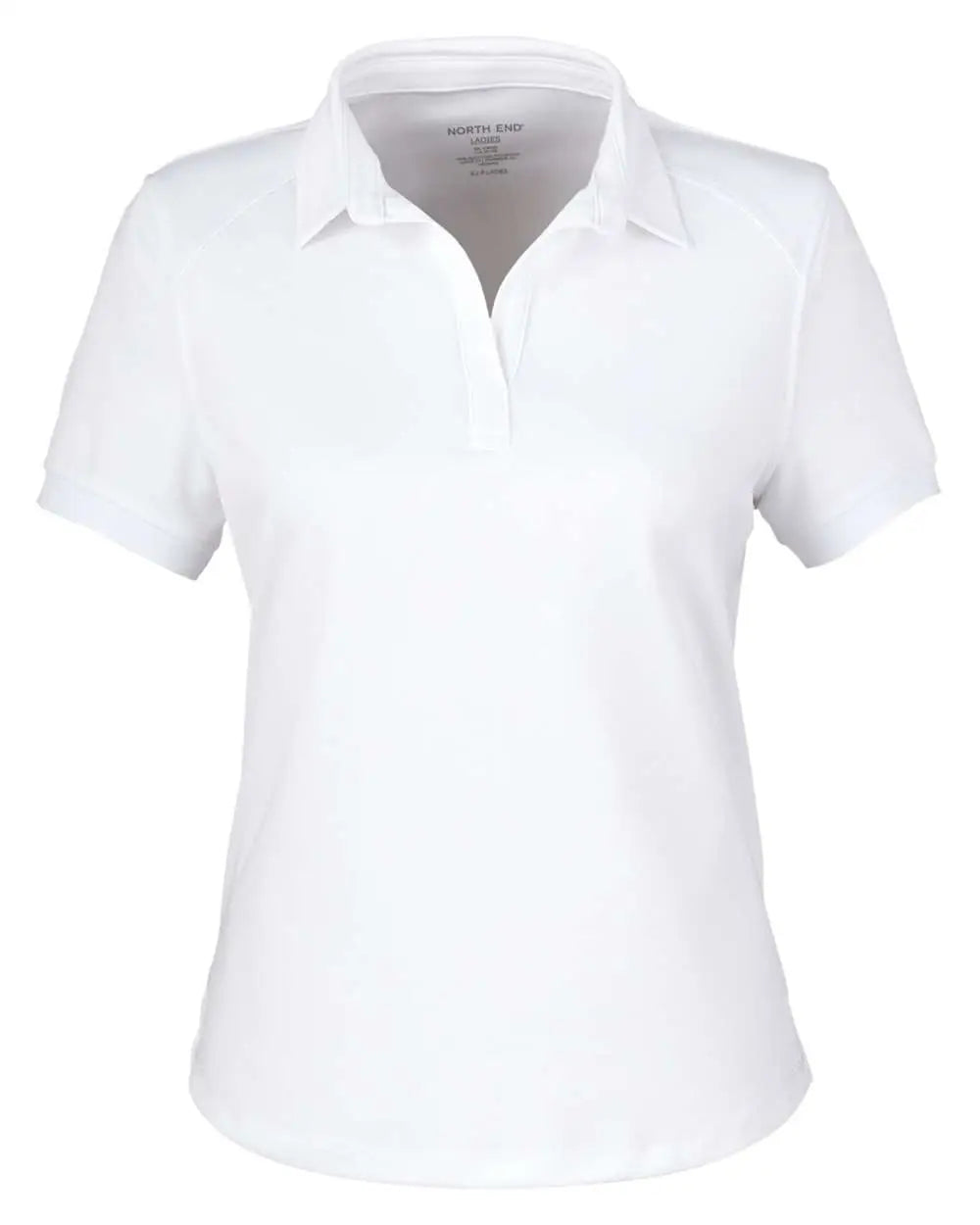 North End Ne112w Women’s Express Tech Performance Polo - White - Ladies Xs