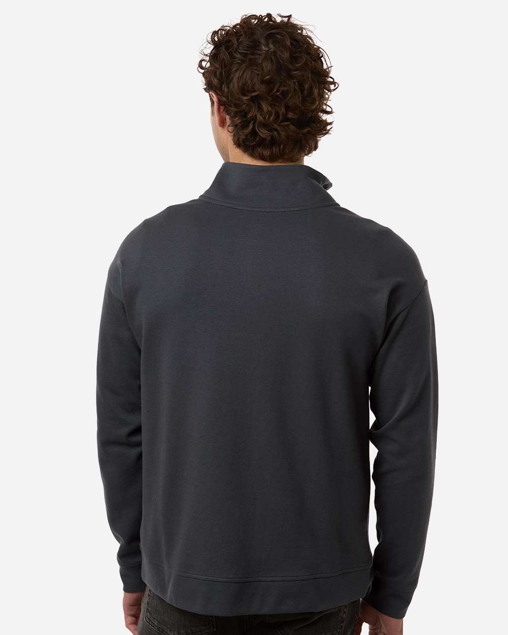 North End Ne220 Men’s Mantra Half-zip Ottoman Pullover - Carbon