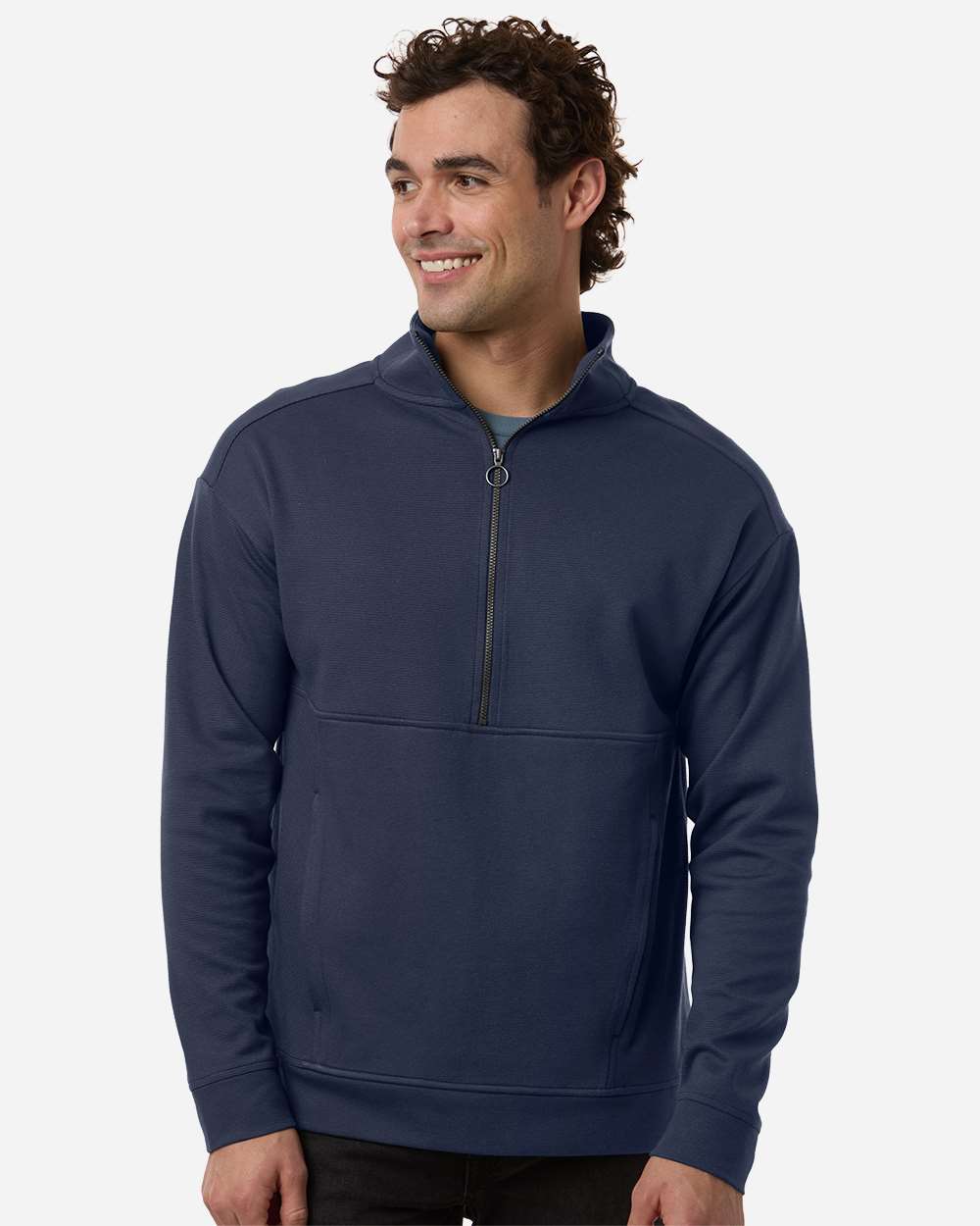 North End Ne220 Men’s Mantra Half-zip Ottoman Pullover - Classic Navy