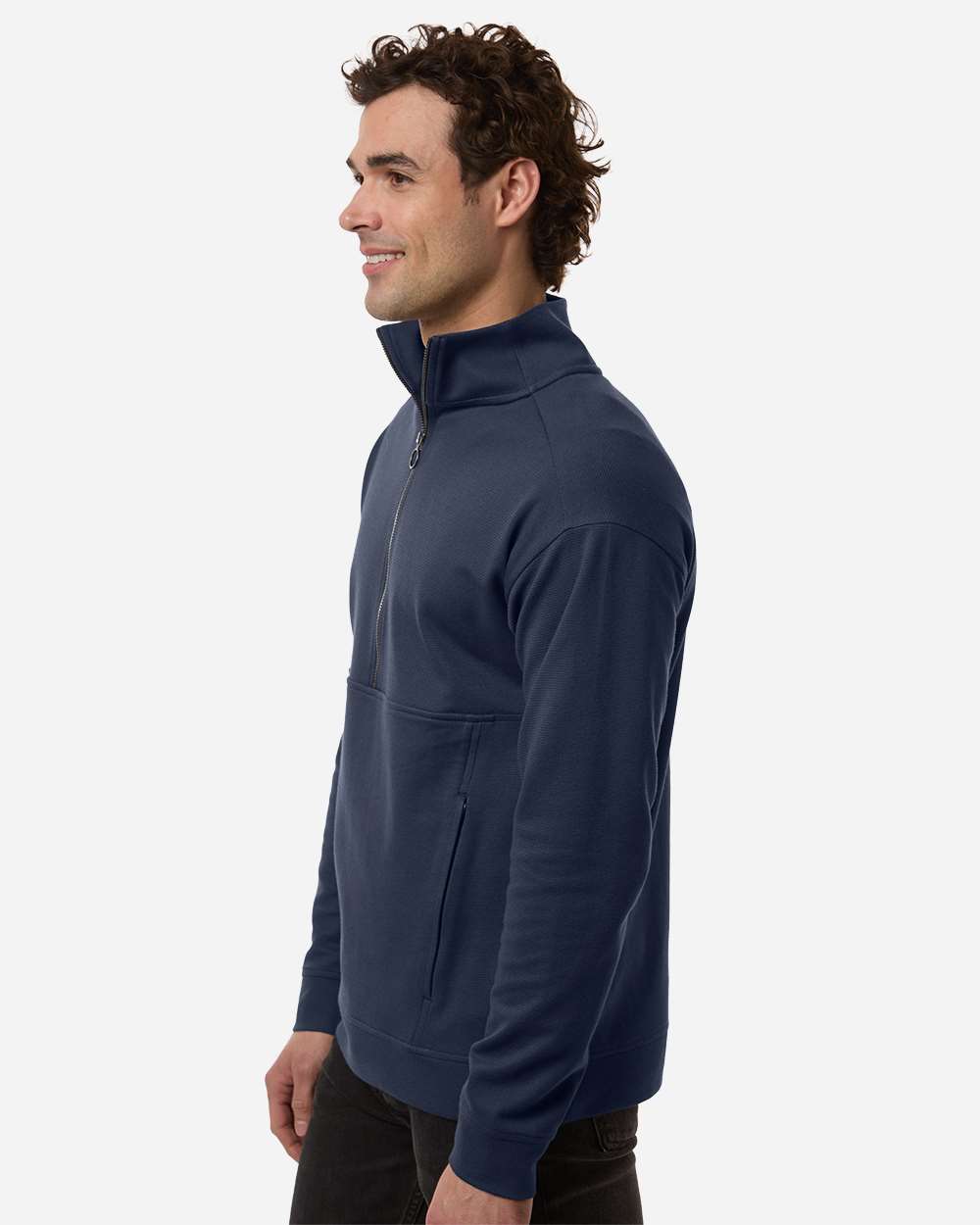 North End Ne220 Men’s Mantra Half-zip Ottoman Pullover - Classic Navy
