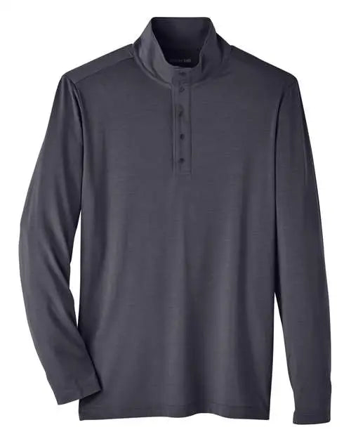 North End Ne400 Men’s Jaq Snap-up Stretch Performance Pullover - Carbon