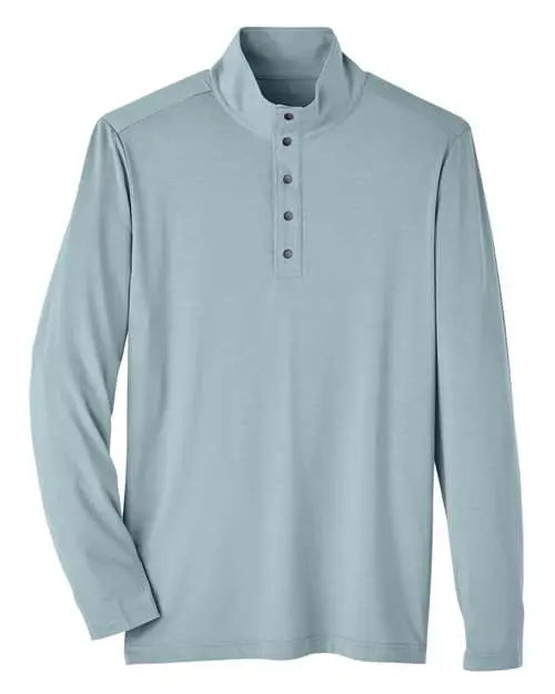 North End Ne400 Men’s Jaq Snap-up Stretch Performance Pullover - Opal Blue