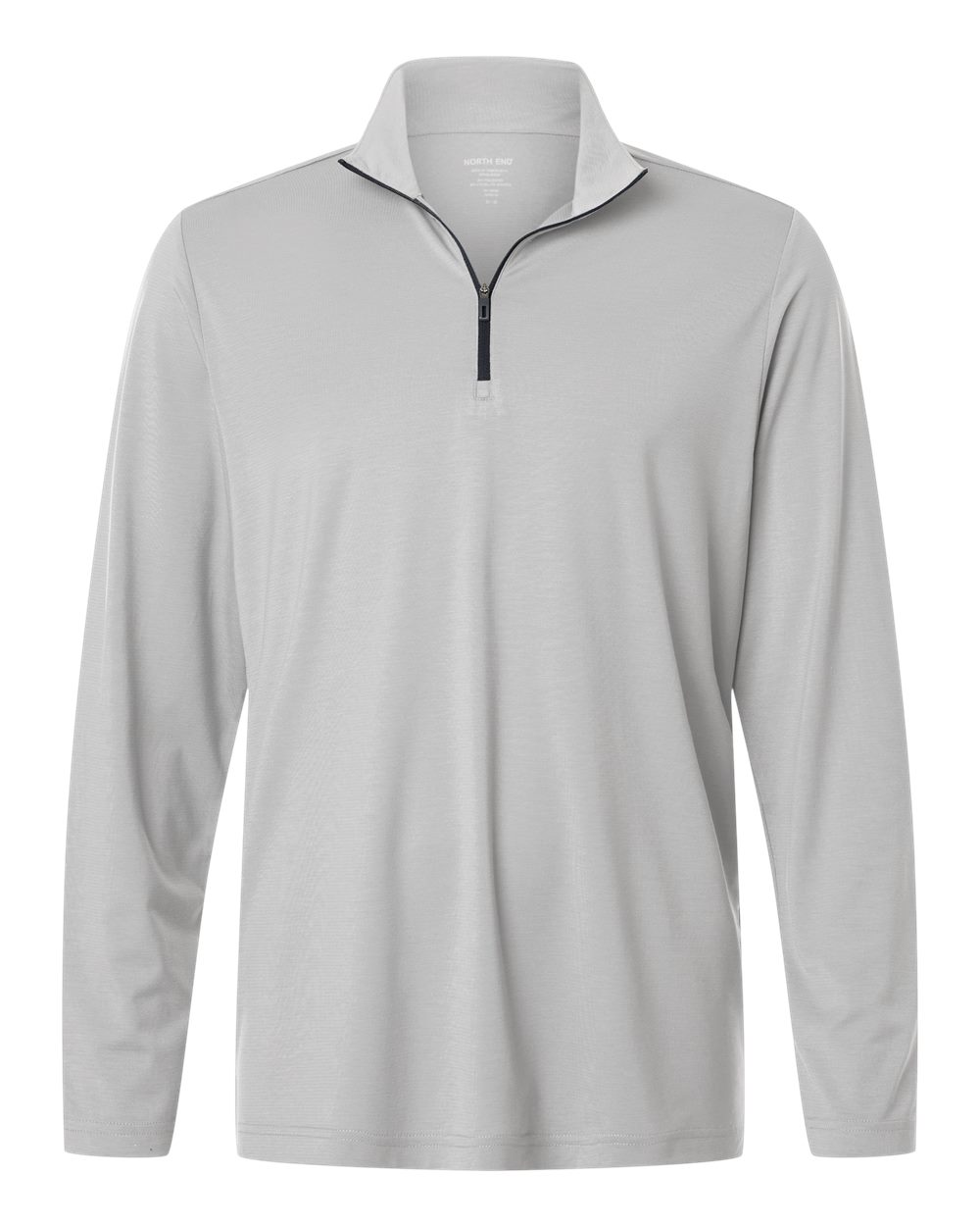 North End Ne405 Men’s Jaq Stretch Performance Quarter-zip - Platinum Carbon