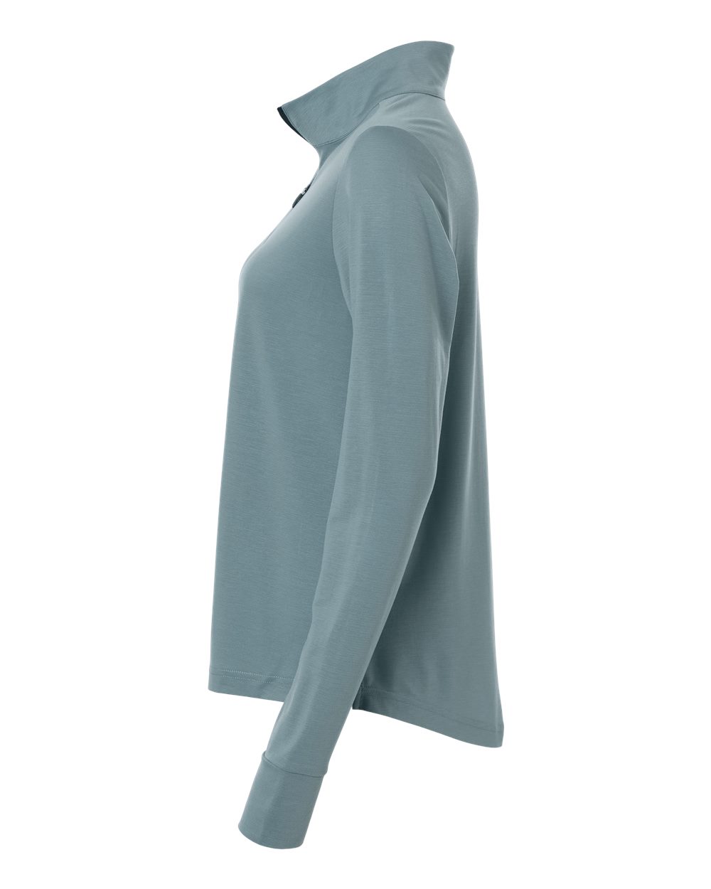 North End Ne405w Women’s Jaq Stretch Performance Quarter-zip - Opal Blue Carbon