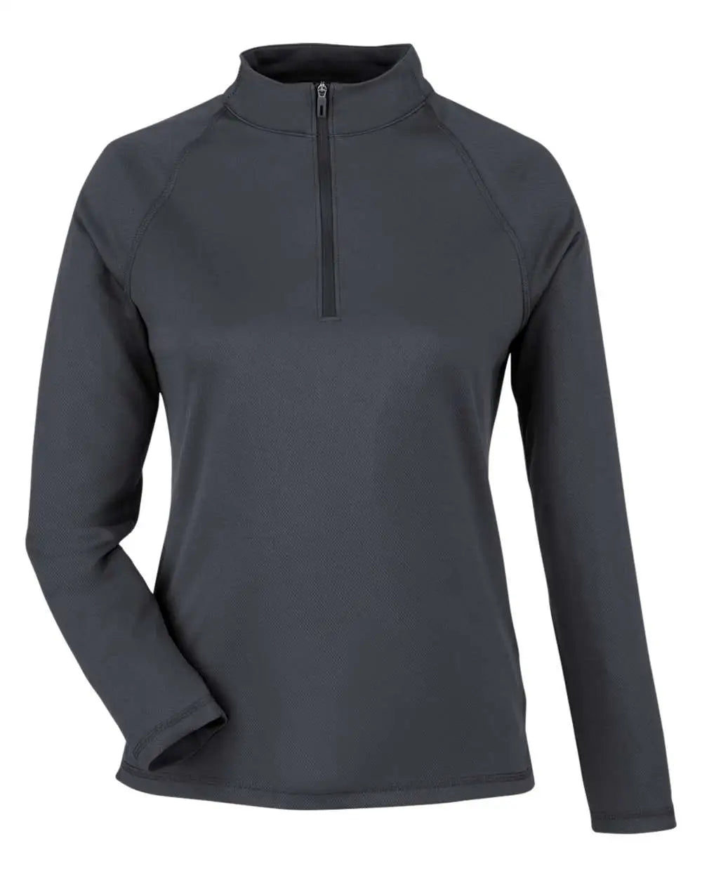 North End Ne410w Women’s Revive Coolcore Quarter-zip Pullover - Carbon - Ladies Xs