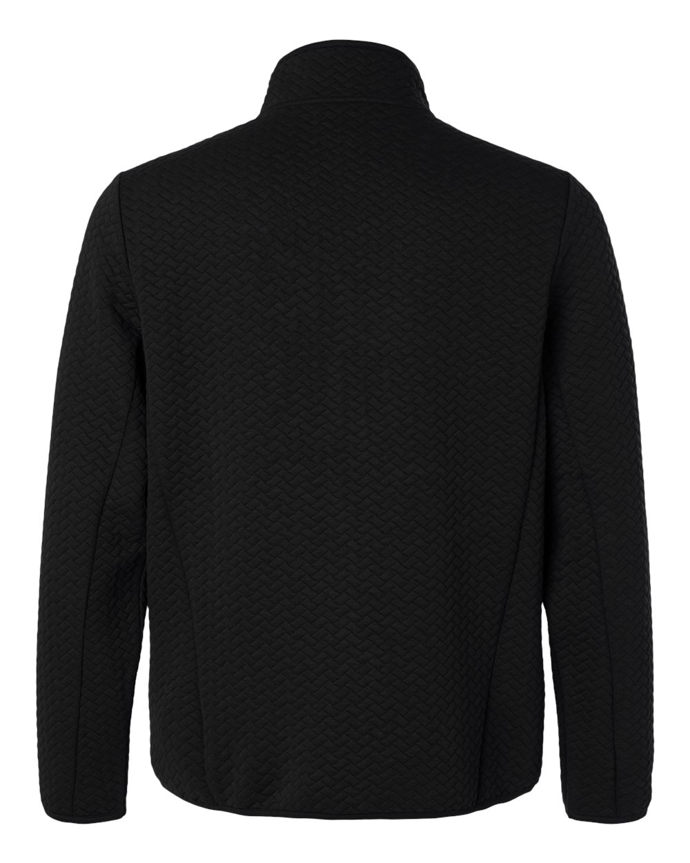 North End Ne425 Men’s Aspen Herringbone Fleece Full-zip - Black