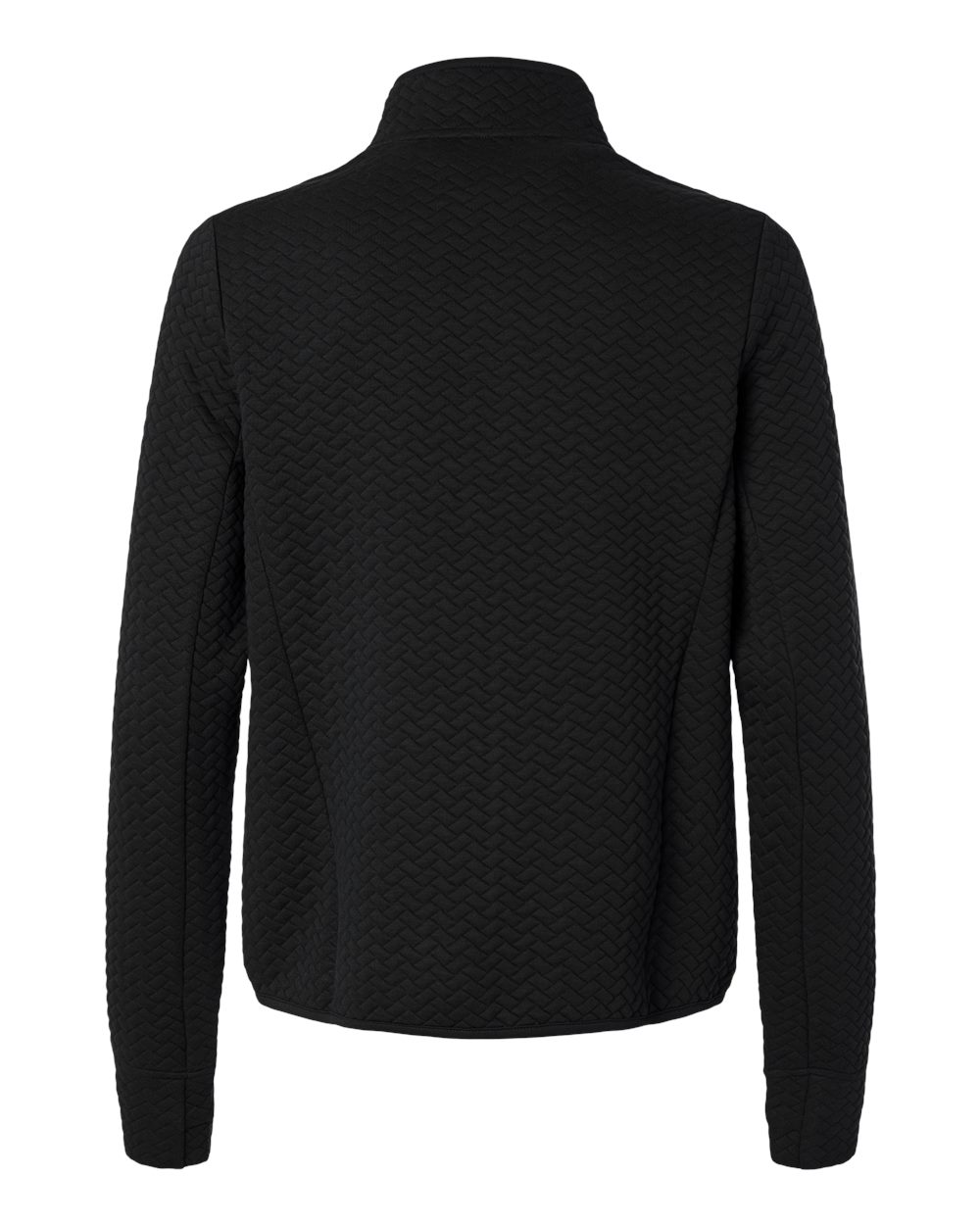 North End Ne425w Women’s Aspen Herringbone Fleece Full-zip - Black