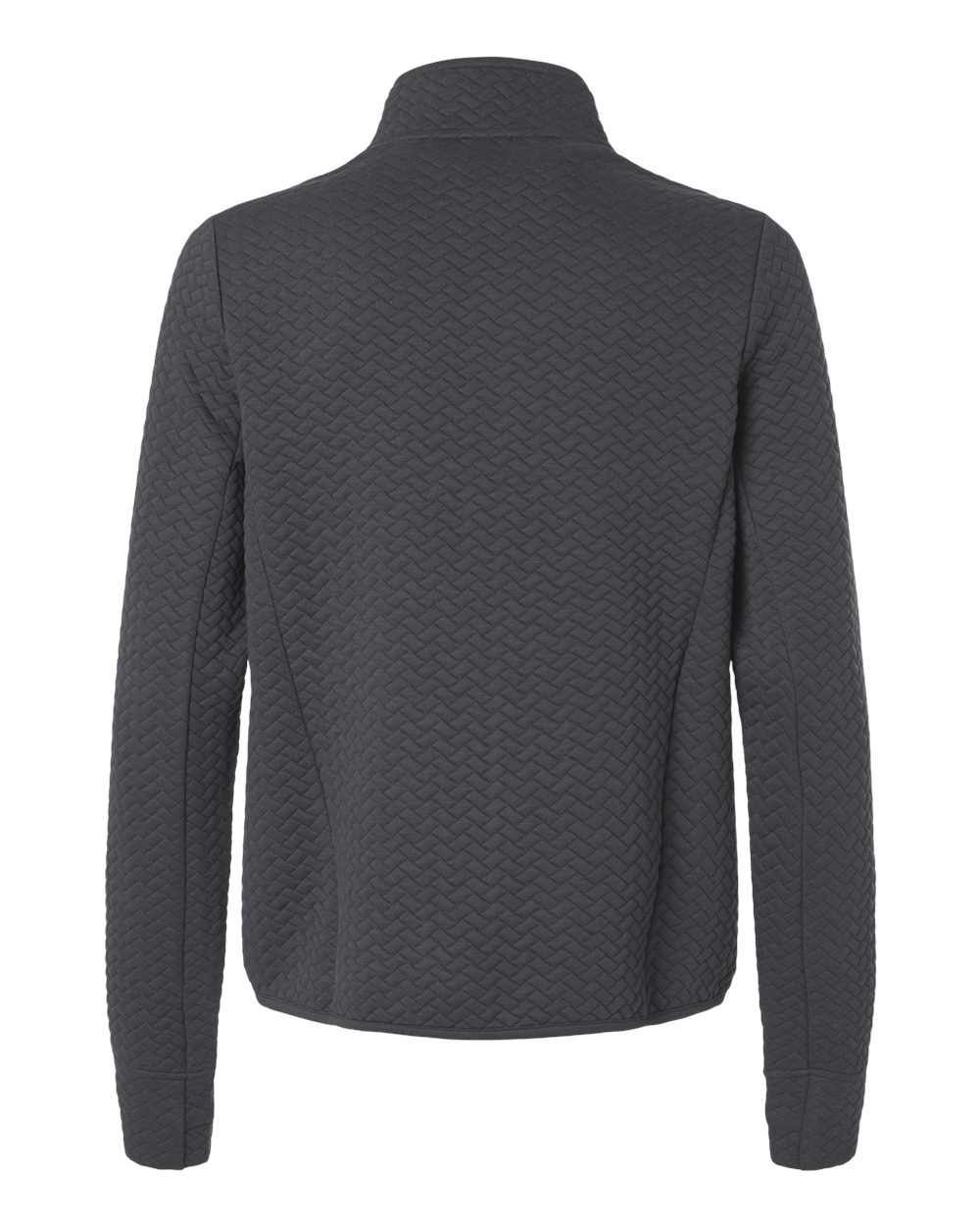 North End Ne425w Women’s Aspen Herringbone Fleece Full-zip - Carbon
