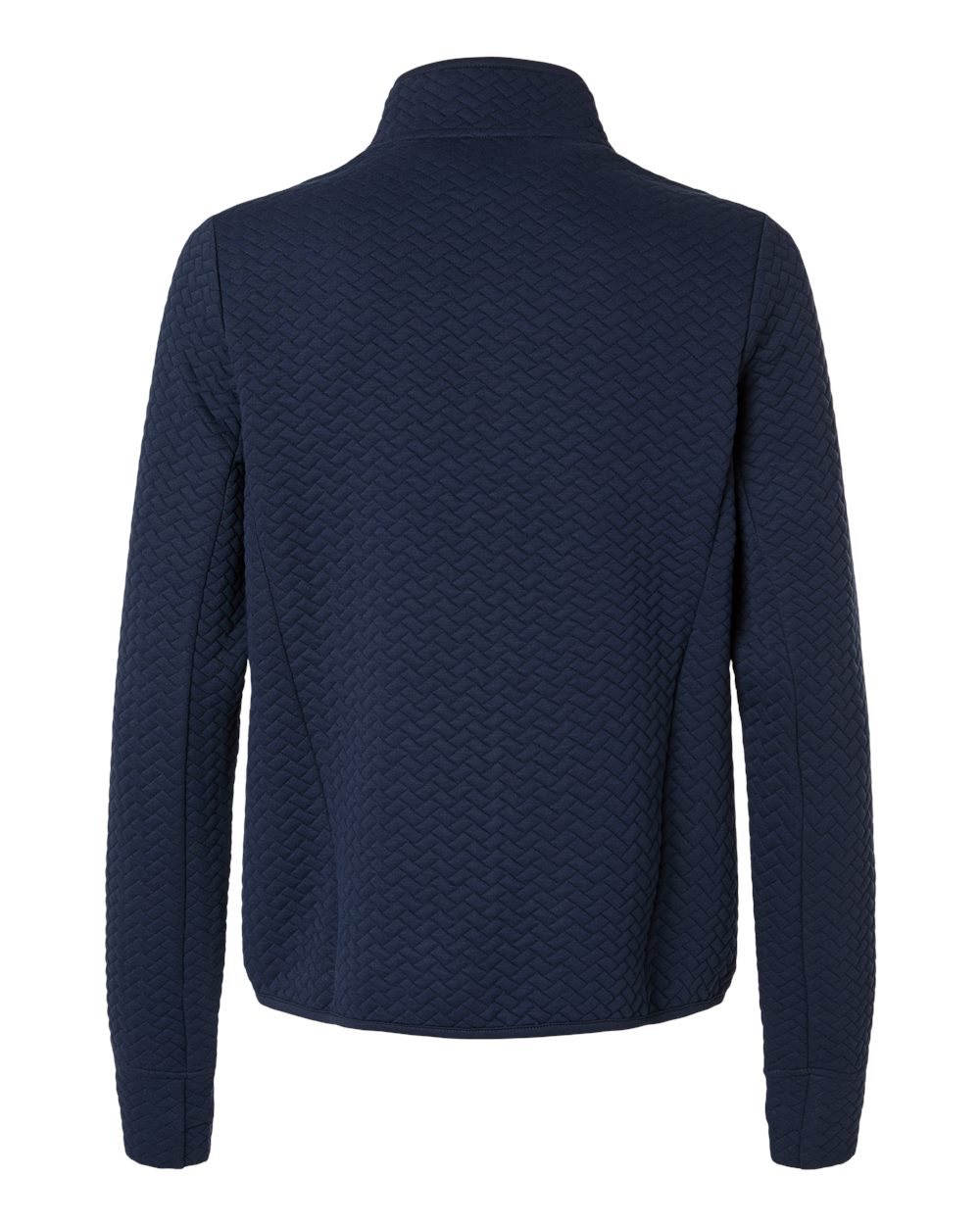 North End Ne425w Women’s Aspen Herringbone Fleece Full-zip - Classic Navy