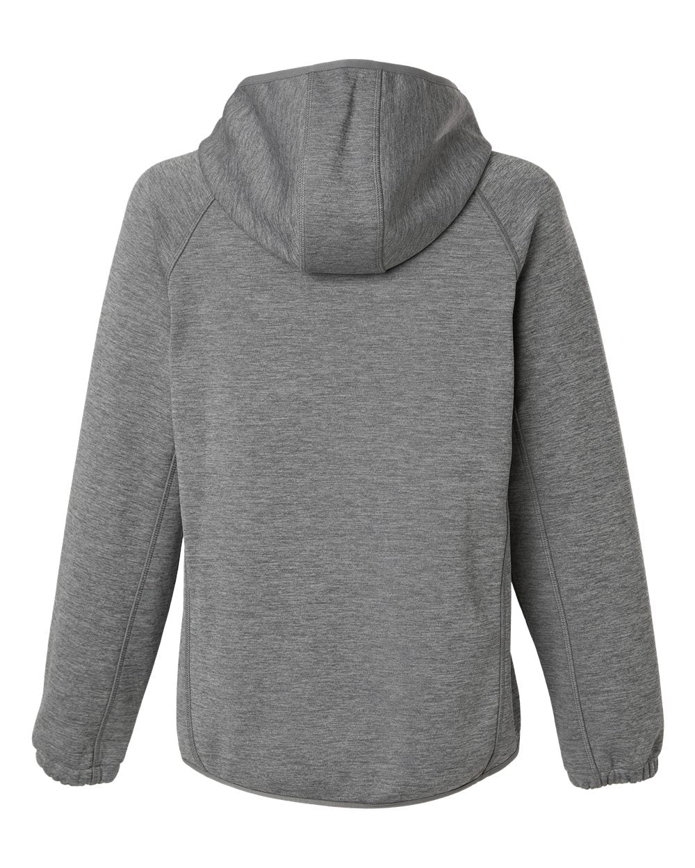 North End Ne430w Women’s Terrain Bonded Fleece Hooded Jacket - Light Heather