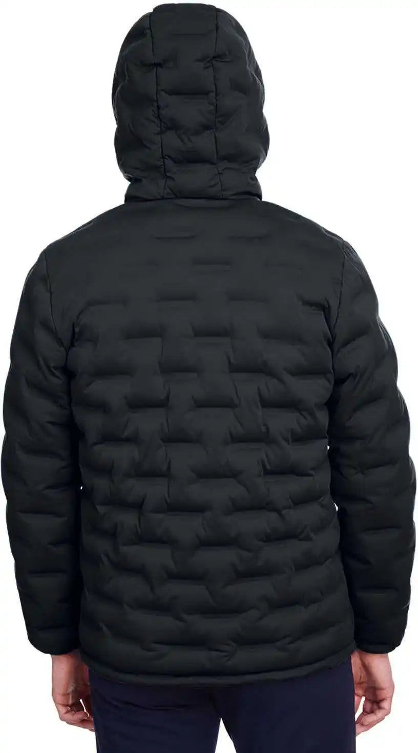 North End Ne708 Men’s Loft Puffer Jacket - Black Carbon - Dark Gray / Adult m