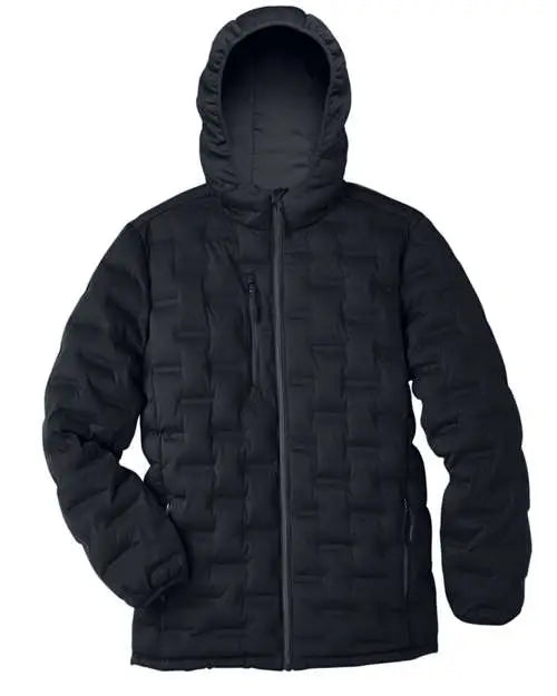 North End Ne708 Men’s Loft Puffer Jacket - Black Carbon