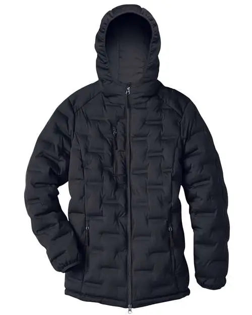 North End Ne708w Women’s Loft Puffer Jacket - Black Carbon