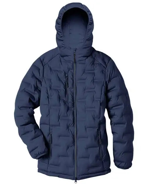 North End Ne708w Women’s Loft Puffer Jacket - Classic Navy Carbon