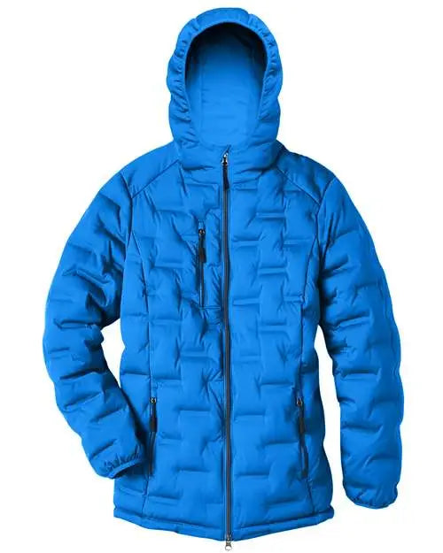North End Ne708w Women’s Loft Puffer Jacket - Olympic Blue Carbon