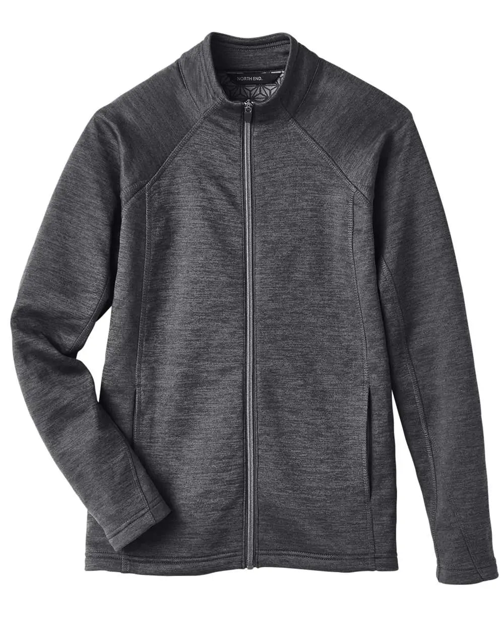 North End Ne712w Women’s Flux 2.0 Full-zip Jacket - Black Heather Carbon - Heather/ / Ladies Xs