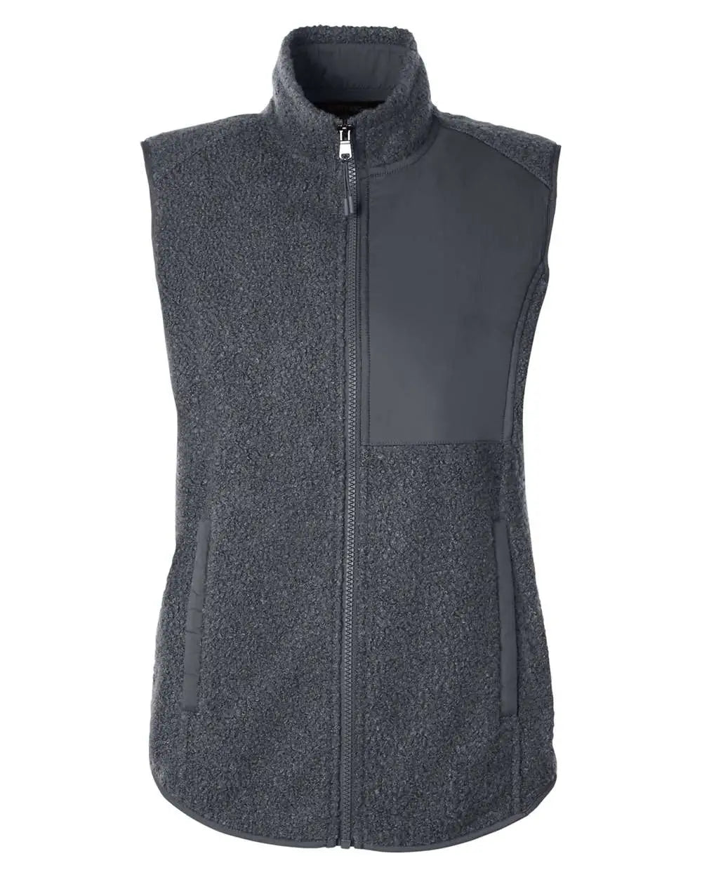 North End Ne714w Women’s Aura Sweater Fleece Vest - Carbon - Carbon/ / Ladies Xs
