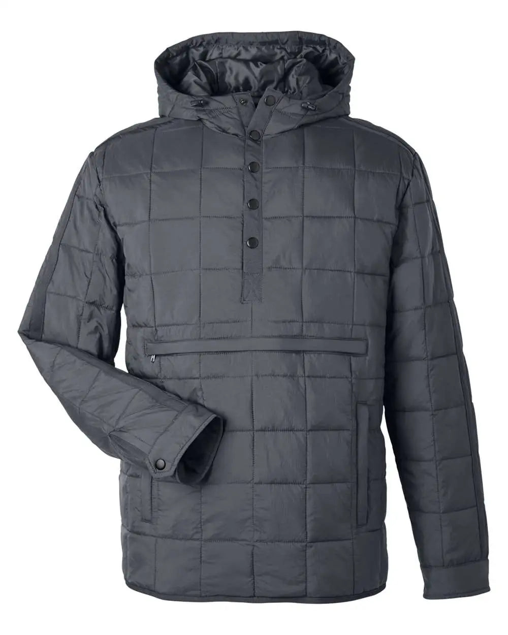 North End Ne722 Unisex Aura Packable Anorak - Carbon - Adult Xs