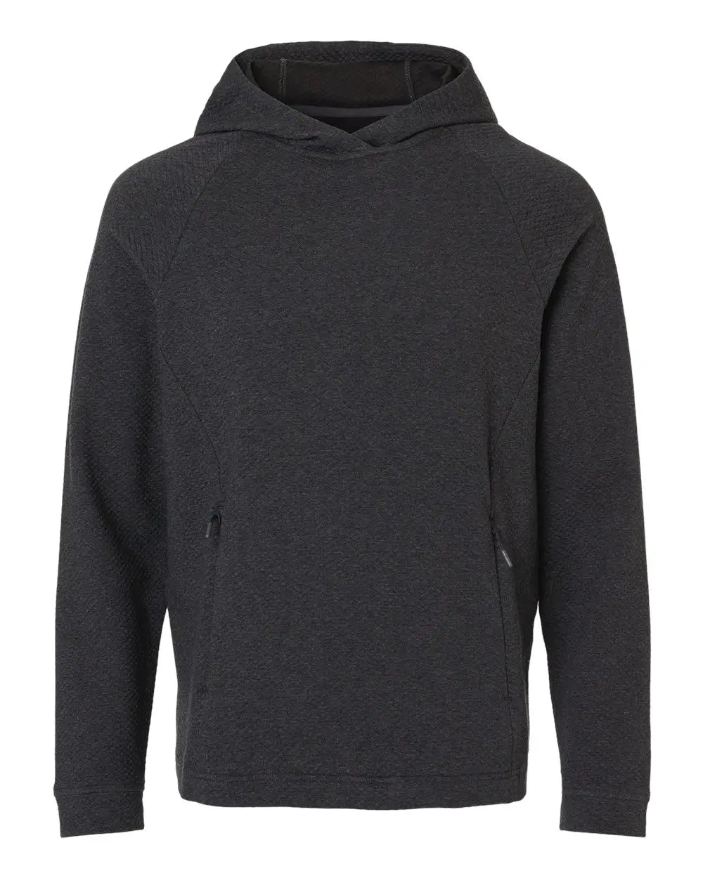 North End Ne729 Men’s Spirit Hooded Pullover - Black Heather - Adult s