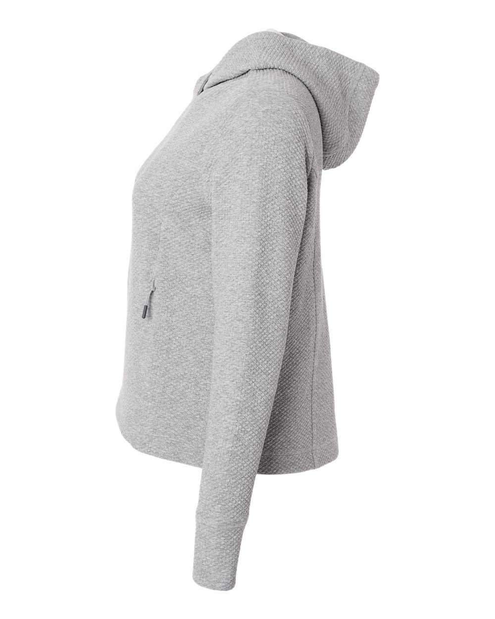 North End Ne729w Women’s Spirit Hooded Pullover - Platinum Heather