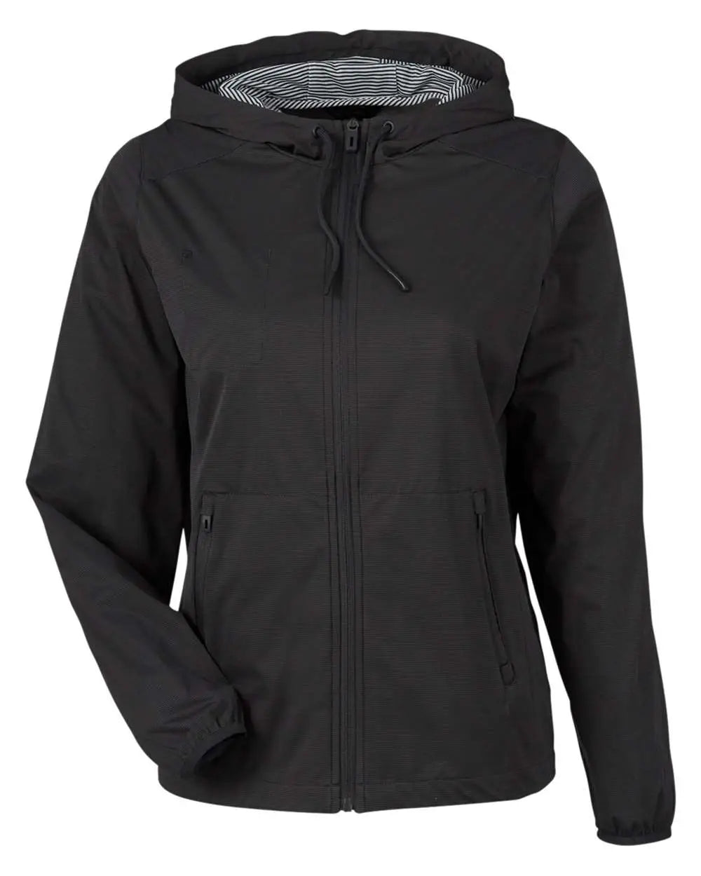 North End Ne75w Women’s Network Lightweight Jacket - Black Heather - Ladies Xs