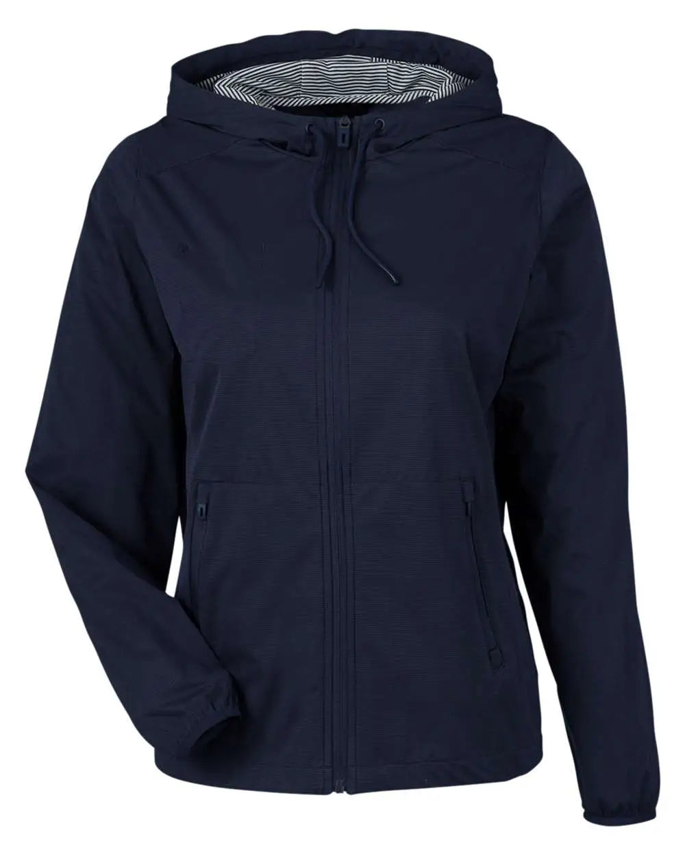 North End Ne75w Women’s Network Lightweight Jacket - Classic Navy Heather - Ladies Xs