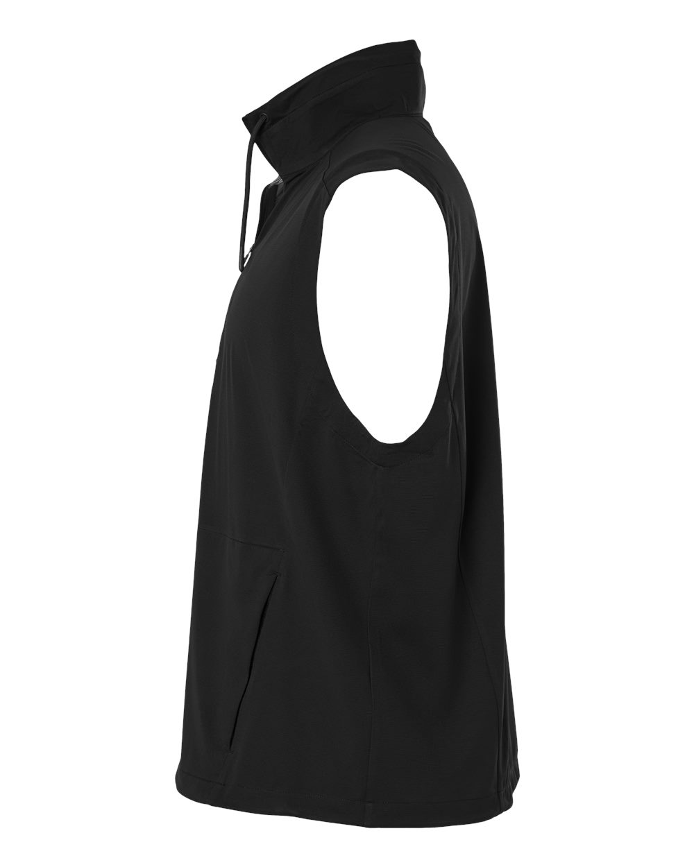 North End Ne76 Men’s Network Lightweight Quarter-zip Vest - Black Heather