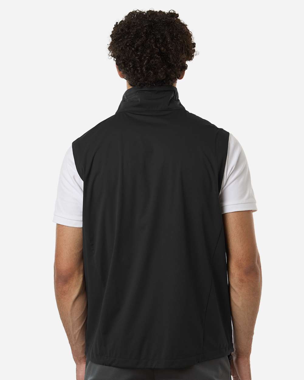 North End Ne76 Men’s Network Lightweight Quarter-zip Vest - Black Heather