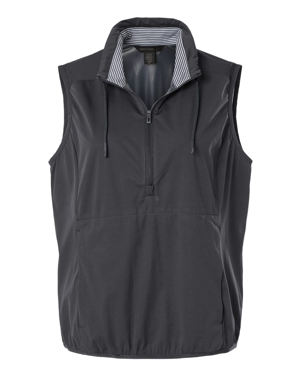 North End Ne76 Men’s Network Lightweight Quarter-zip Vest - Carbon Heather