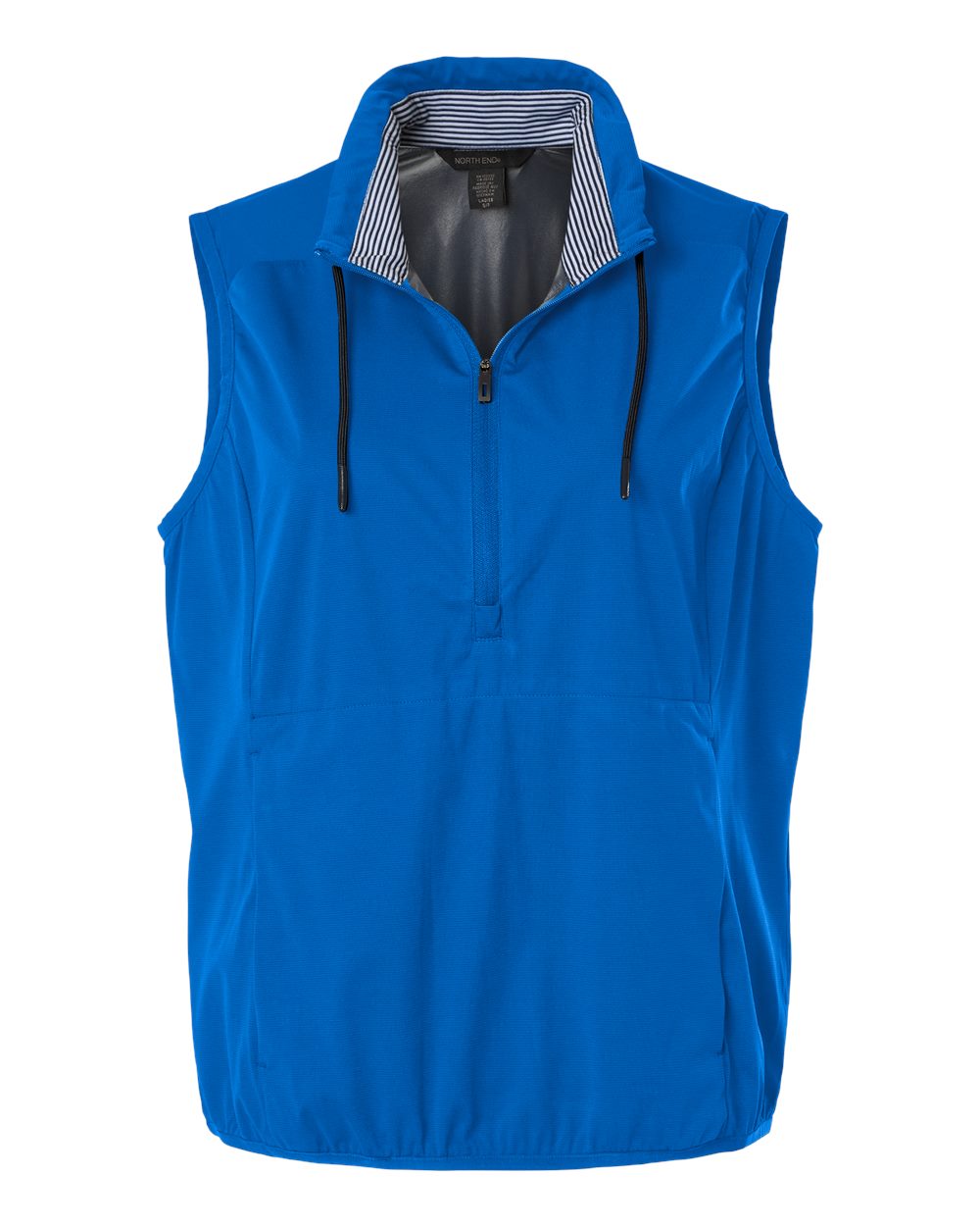 North End Ne76 Men’s Network Lightweight Quarter-zip Vest - Light Nautical Blue Heather