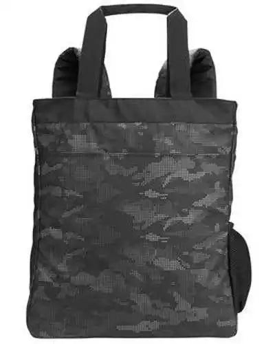 North End Ne901 Convertible Backpack Tote Black Carbon Dark Gray