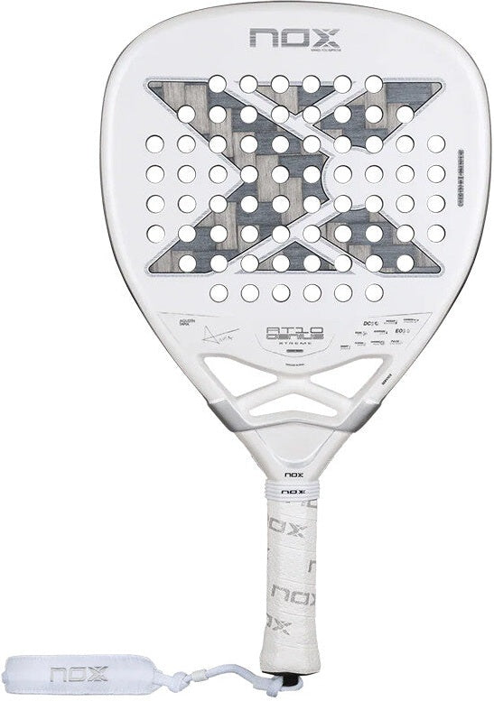 Nox Padel At10 Genius 12k Alum Xtrem Agustin Tapia 2026 - White Black