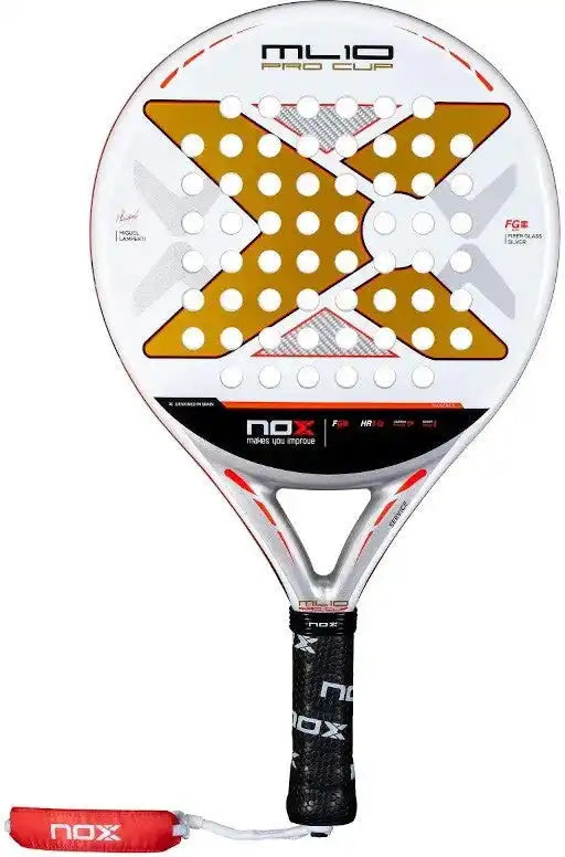 Nox Padel Ml10 Pro Cup Coop Miguel Lamperti 2025 - White Red