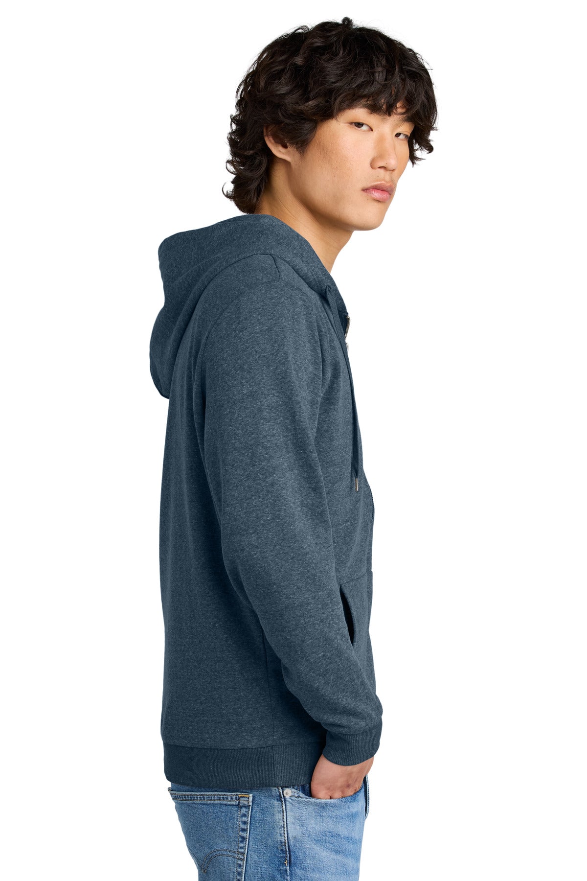 NvyFrost District Perfect Tri Fleece Full-Zip Hoodie DT1302