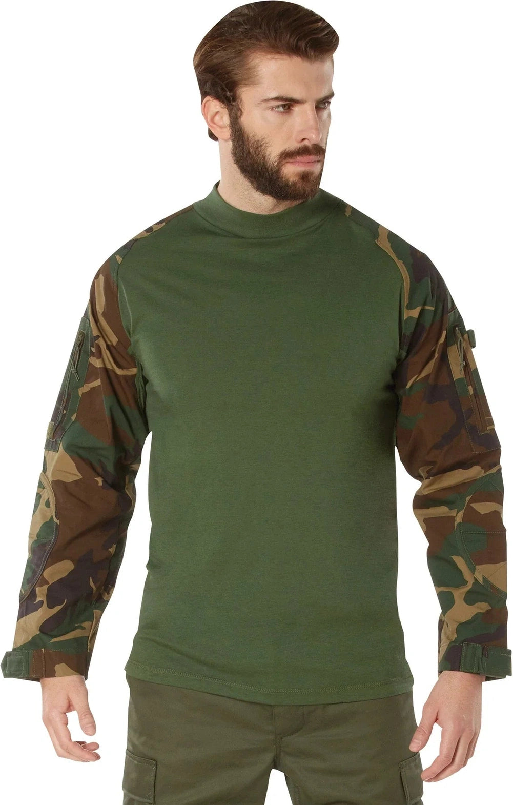 Nyco Fr Fire Retardant Combat Shirt - Woodland Camo / s