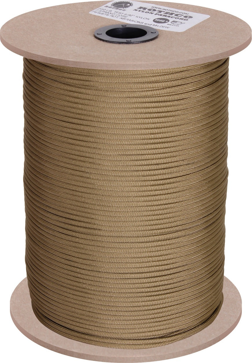Nylon Paracord 550lb 1000 Foot Spool