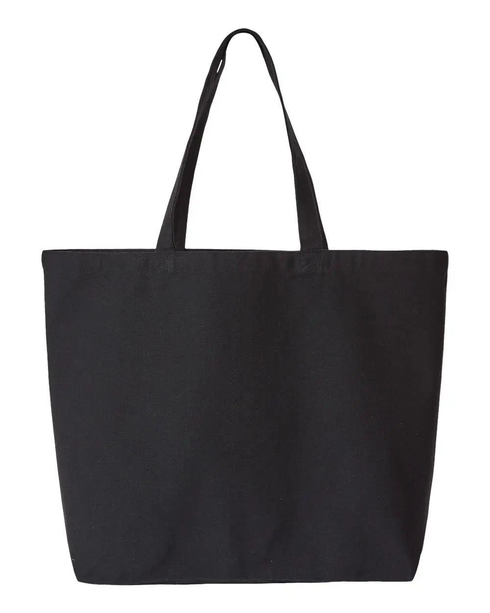 Oad 108r Jumbo Recycled Midweight Gusseted Canvas Tote - Black - one Size Fits Most