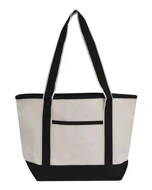Oad Oad102 Promotional Heavyweight Medium Tote Bag - Natural Black - one Size Fits Most