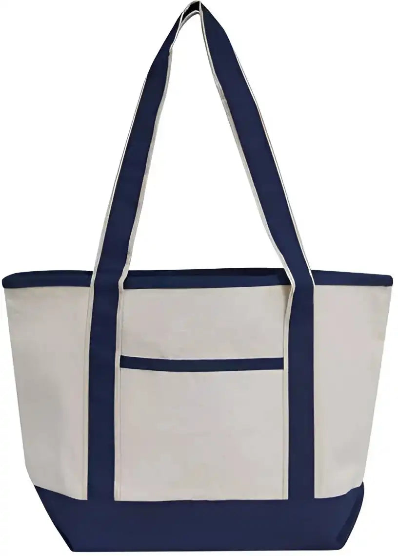 Oad Oad102 Promotional Heavyweight Medium Tote Bag Natural Navy Ivory / one Size Fits Most