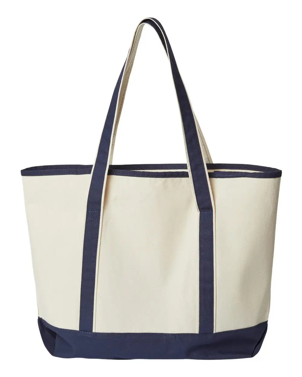 Oad Oad103 Promotional Heavyweight Large Beach Tote - 103 - Natural Navy - Ivory / one Size Fits Most